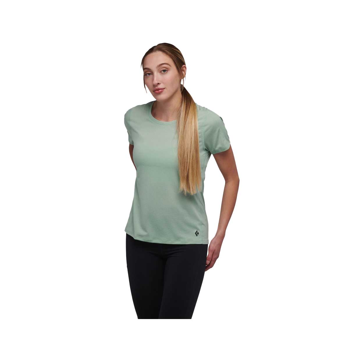 Black Diamond Lightwire Short Sleeve Tech Tee Women's in Foam Green